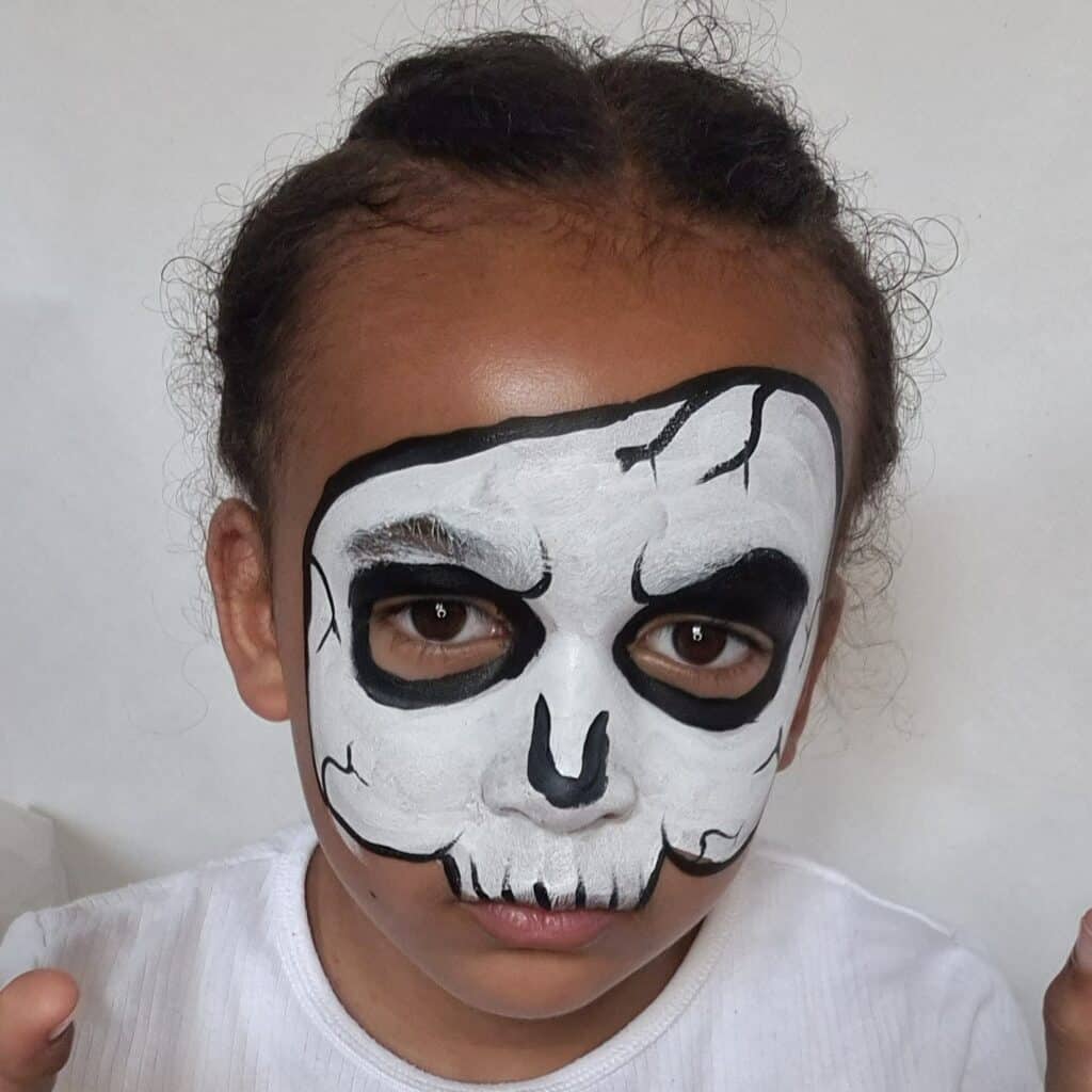 Skull Face Paint Design