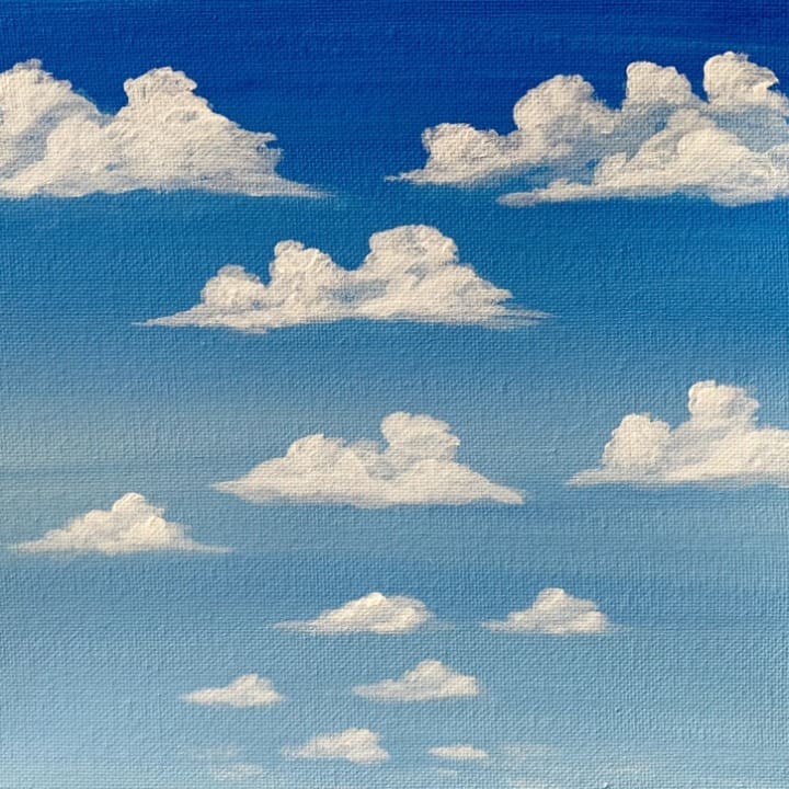 How to Paint Clouds with Acrylics 