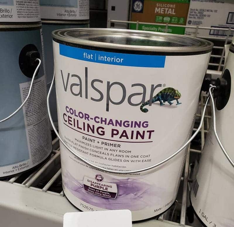 Valspar Color-Changing Ceiling Paint