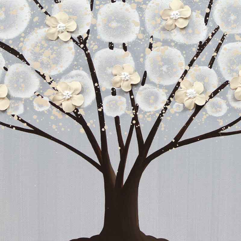 A White Cherry Blossom Tree Painting 