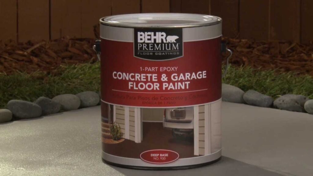 Behr Premium One Part Epoxy Paint for Garage Concrete Floors