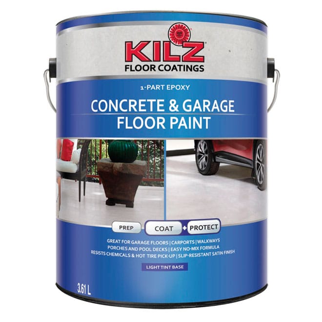 KILZ Part Epoxy Acrylic Concrete Garage Floor Paint