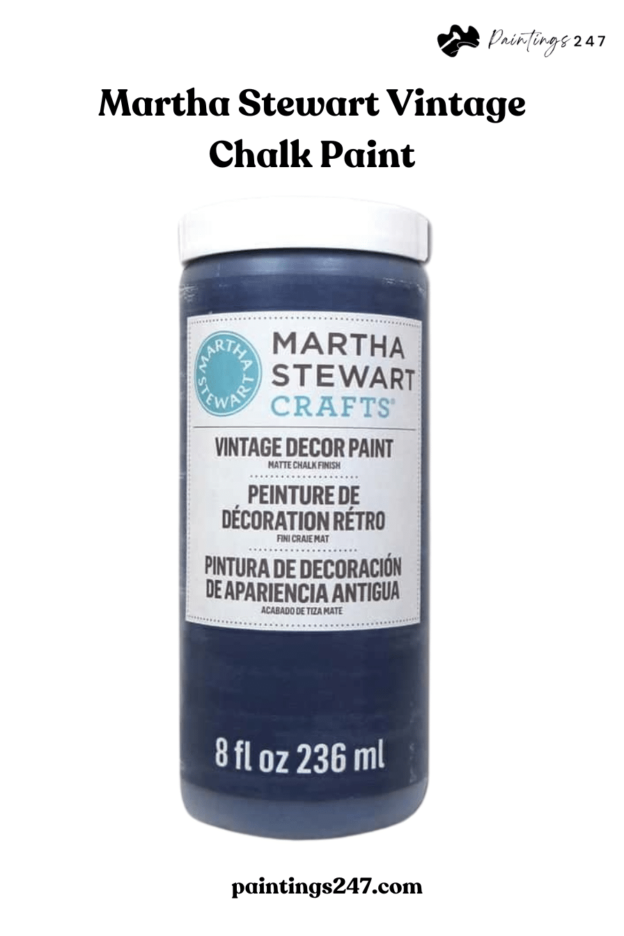 Martha Stewart Vintage Chalk Paint on an isolated white background