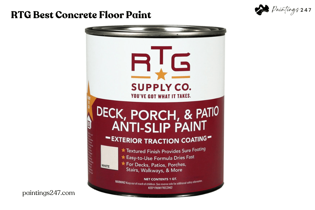 RTG Best Concrete Floor Paint on a white background