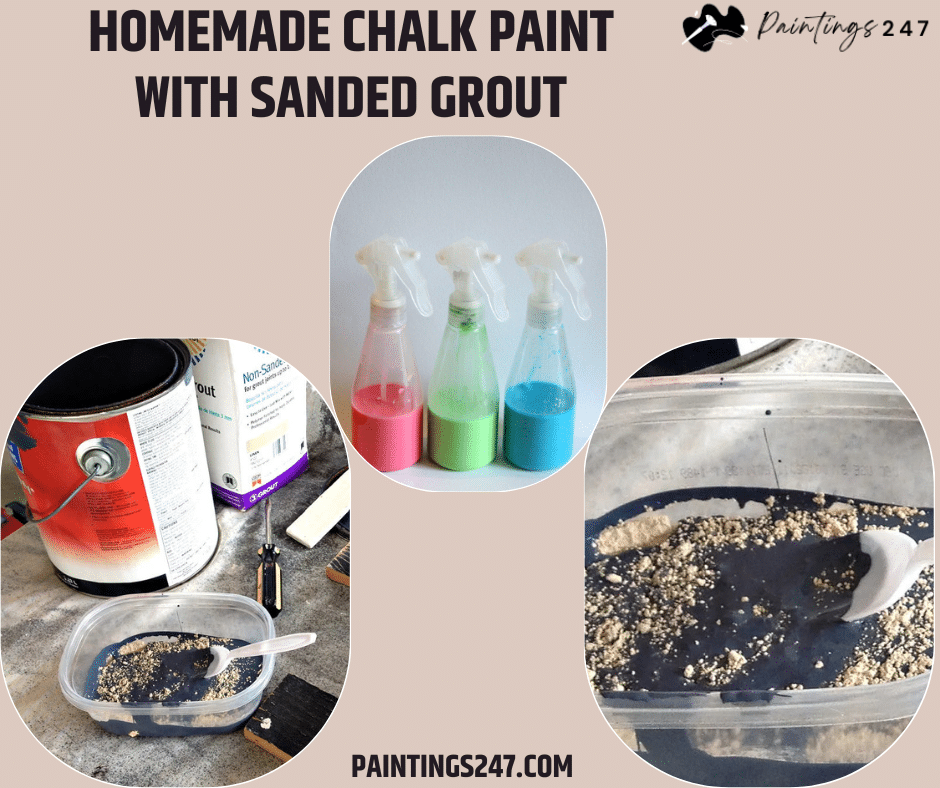 How to Make Chalk Paint with Sanded Grout