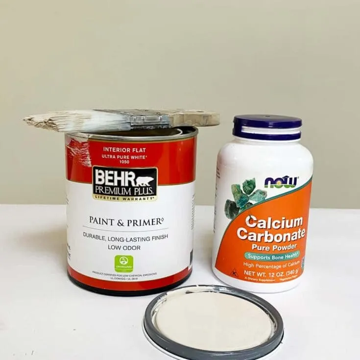 homemade chalk paint ingredients using calcium carbonate