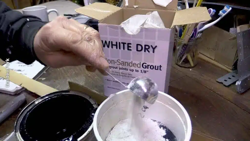 homemade chalkboard paint using sanded grout