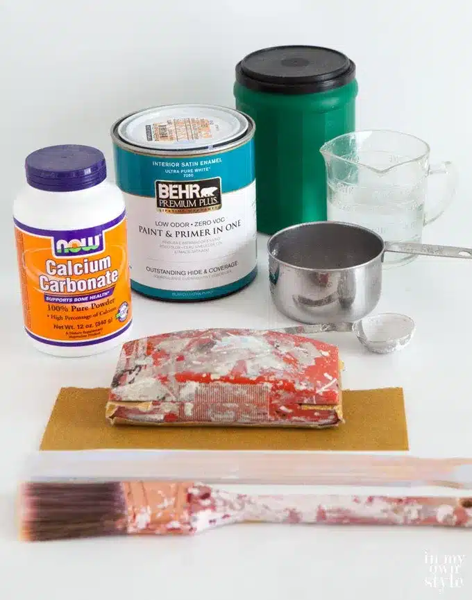 materials needed to make chalk paint