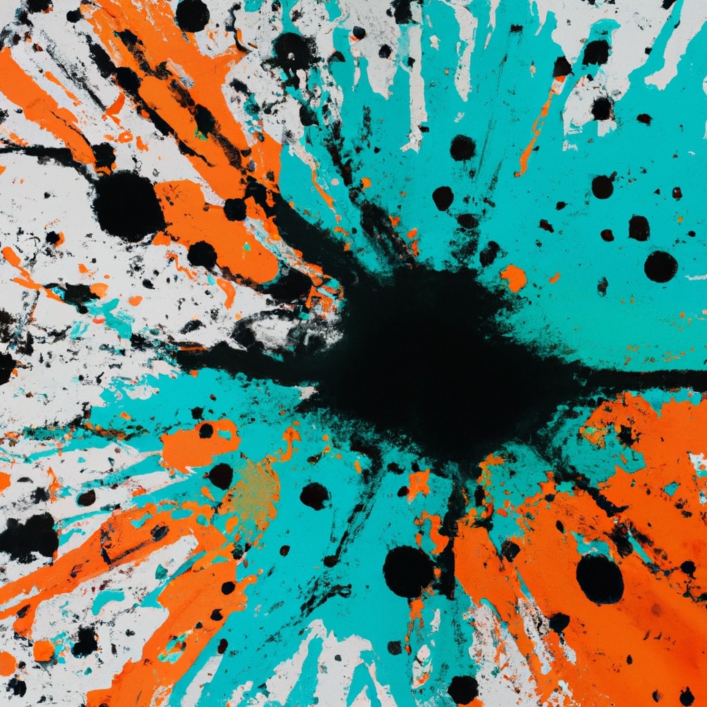 Splatter Paint Vector style Image Of Create An Acrylic Paint Bloom