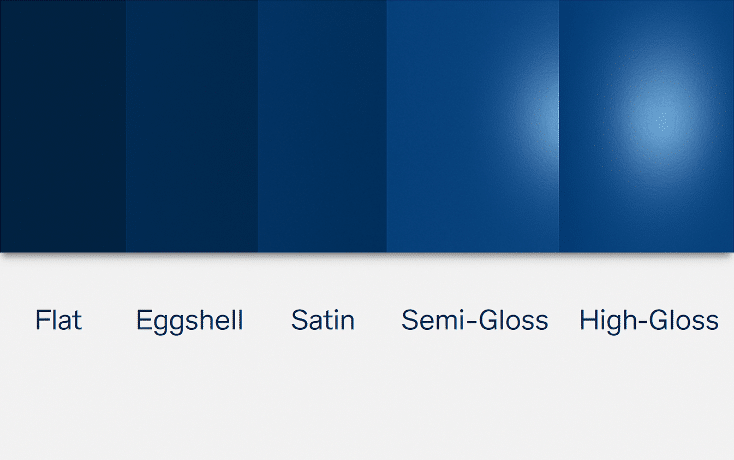 Paint Finish Types Explained: Matte, Satin, Gloss & More different paint finishes