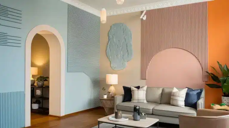 Discover the Best Types of Textured Wall Paint for Your Home a living room with textured wall paint