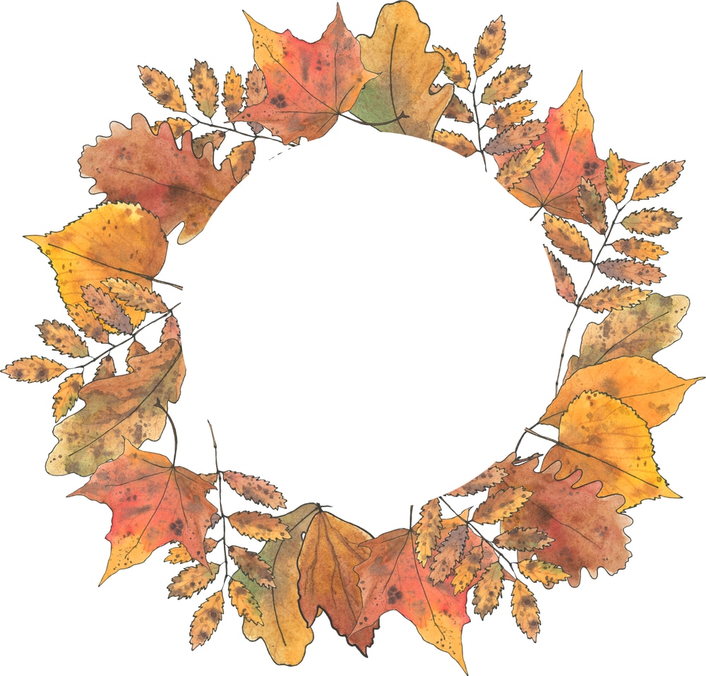 Fall Wreath Watercolor Leaf Autumn Picture Geometric Frame Clipart Thanksgiving Fall Wreath Watercolor Leaf Autumn Picture Geometric Frame Clipart Thanksgiving