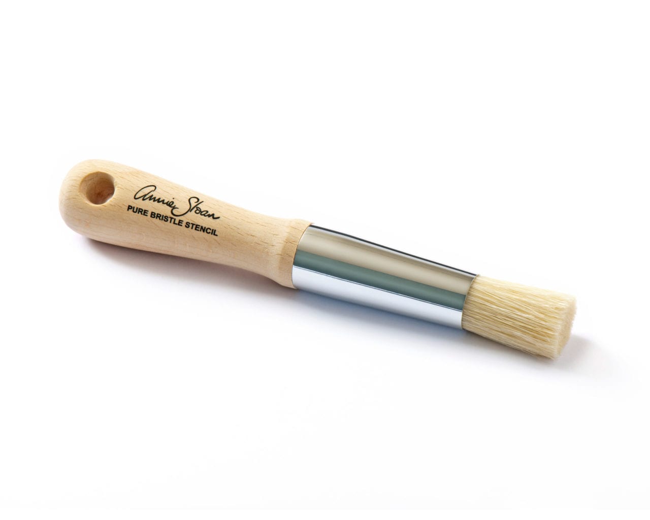 a beautiful stencil brush on a white background