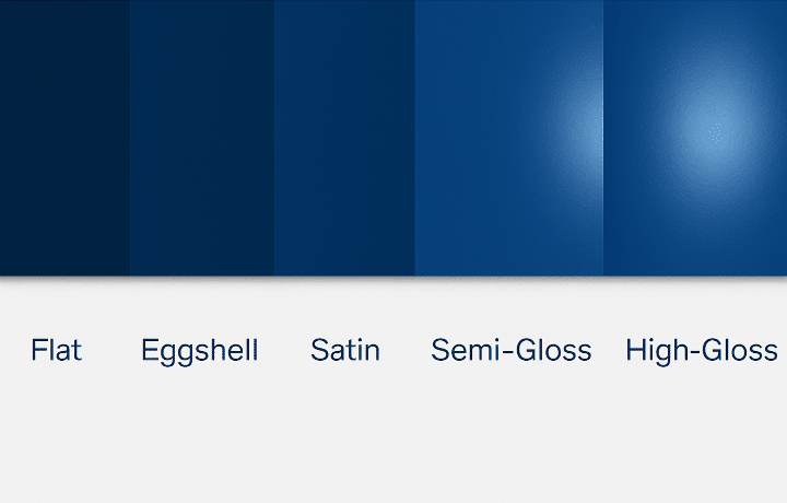 different paint finishes