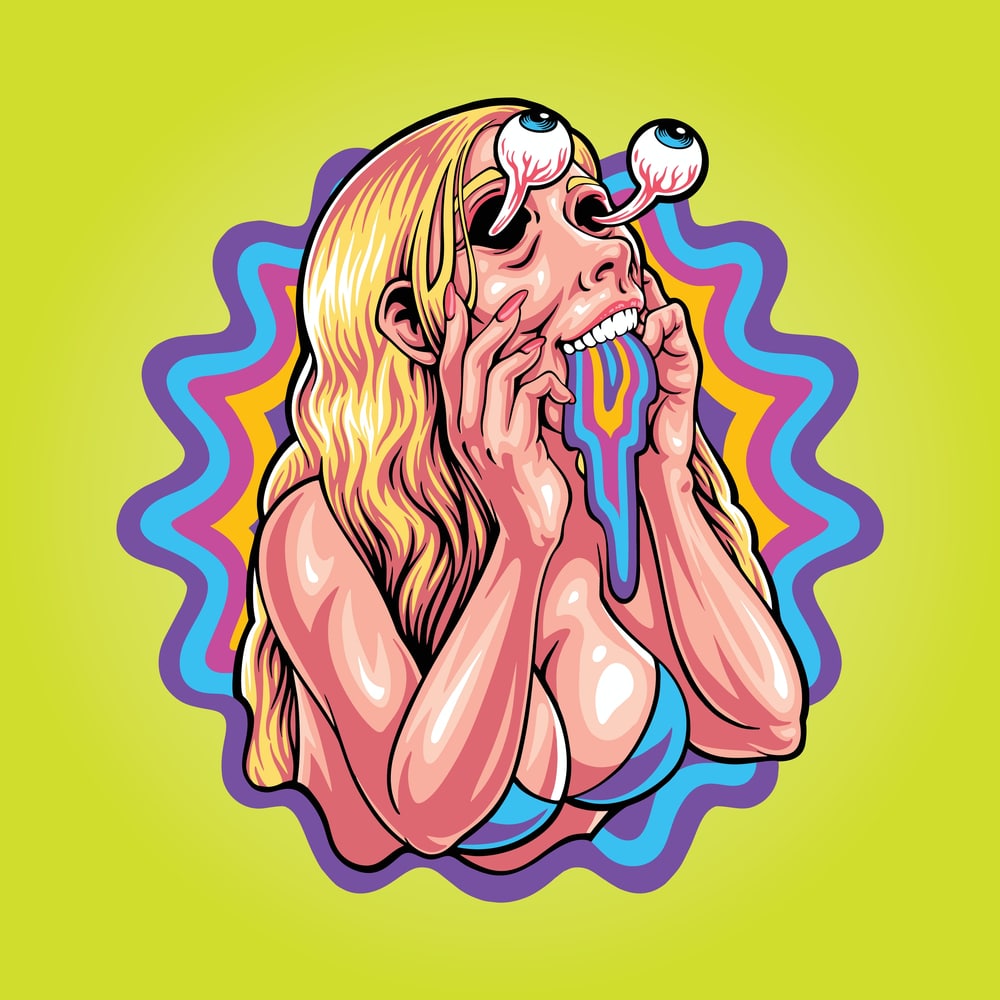 High Blonde Girl Puking Rainbow High Blonde Girl Puking Rainbow