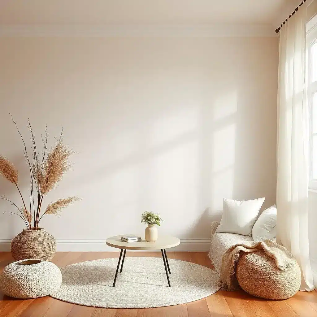 ivory wall paint in a room