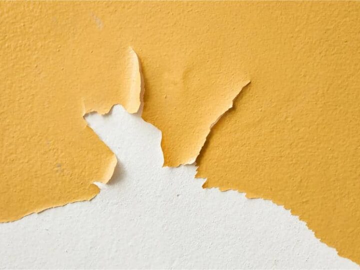 peeling paint on a wall