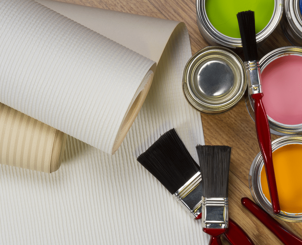 wallpaper and water based emulsion paints used in painting and decorating wallpaper and water based emulsion paints used in painting and decorating